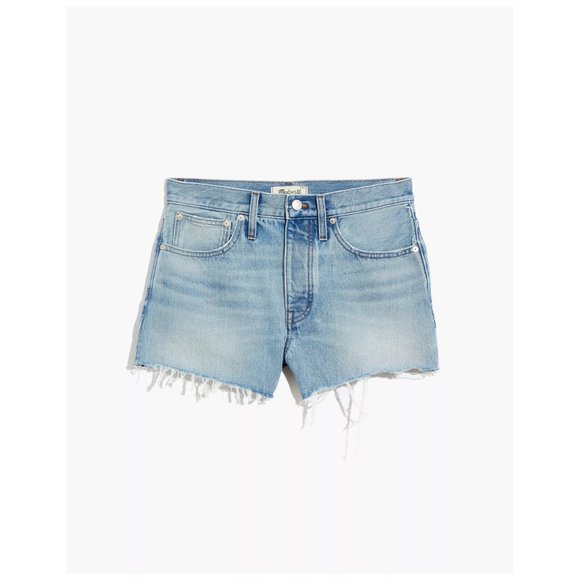 [NWT] Madewell Denim Cutoff Shorts in Light Wash - Picture 2 of 5